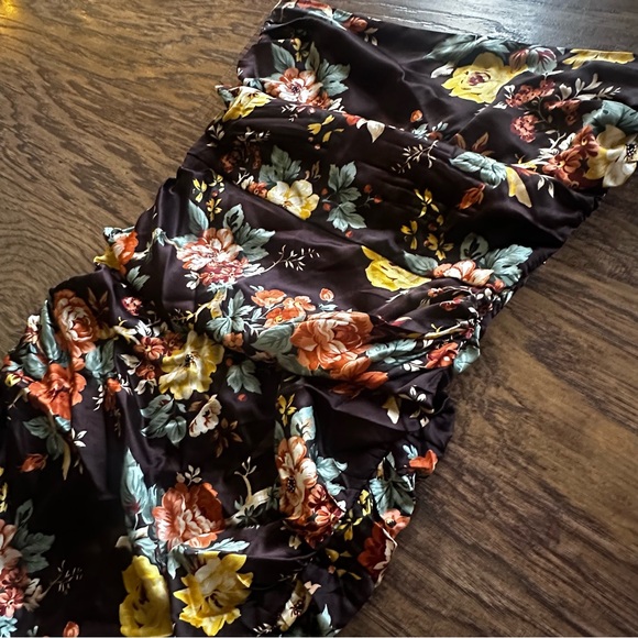 Veronica Beard Kupa Dress Midi Floral Strapless Size 8 - Picture 4 of 14